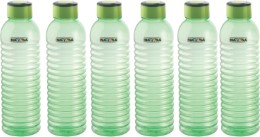 Nayasa Groove PET Fridge Bottle, Set of 6, Green